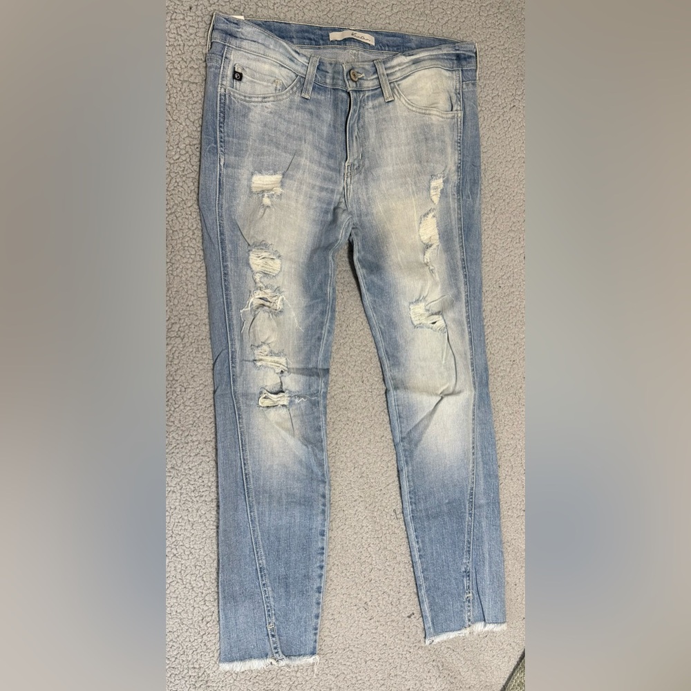 KanCan Light Blue Distressed Boyfriend Jeans